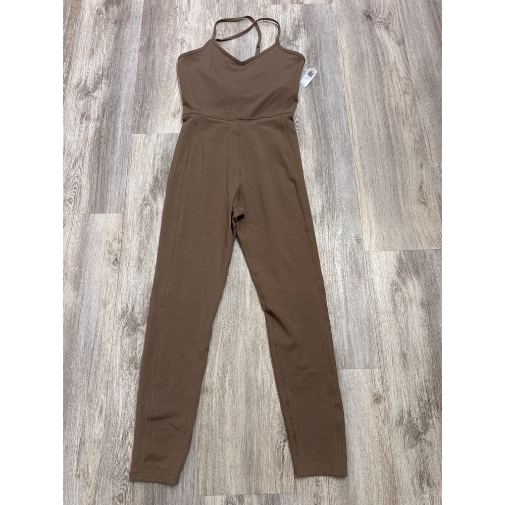 Old Navy Active PowerChill Jumpsuit Brown Size Large Tall Built-in Bra New